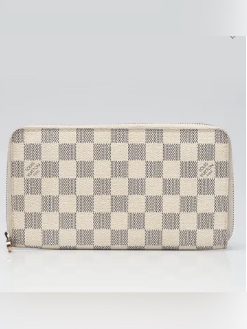 Louis Vuitton Damier Azur Zippy Zip Around Organizer Long Wallet